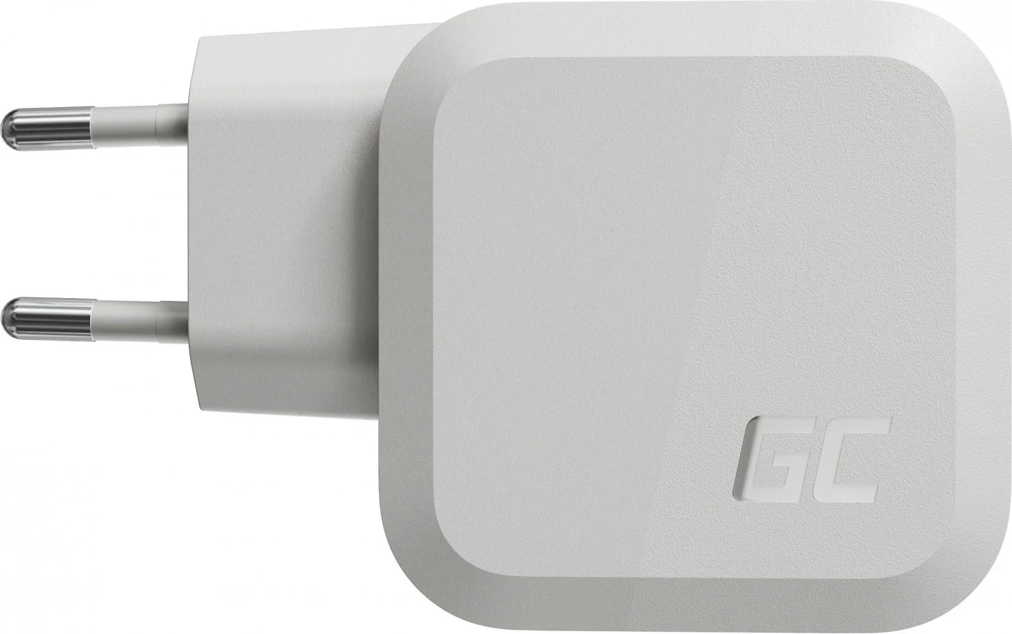 Karikues USB-C/A, Green Cell, GaN, 2xUSB-C, 1xUSB-A,65W, i bardhë  