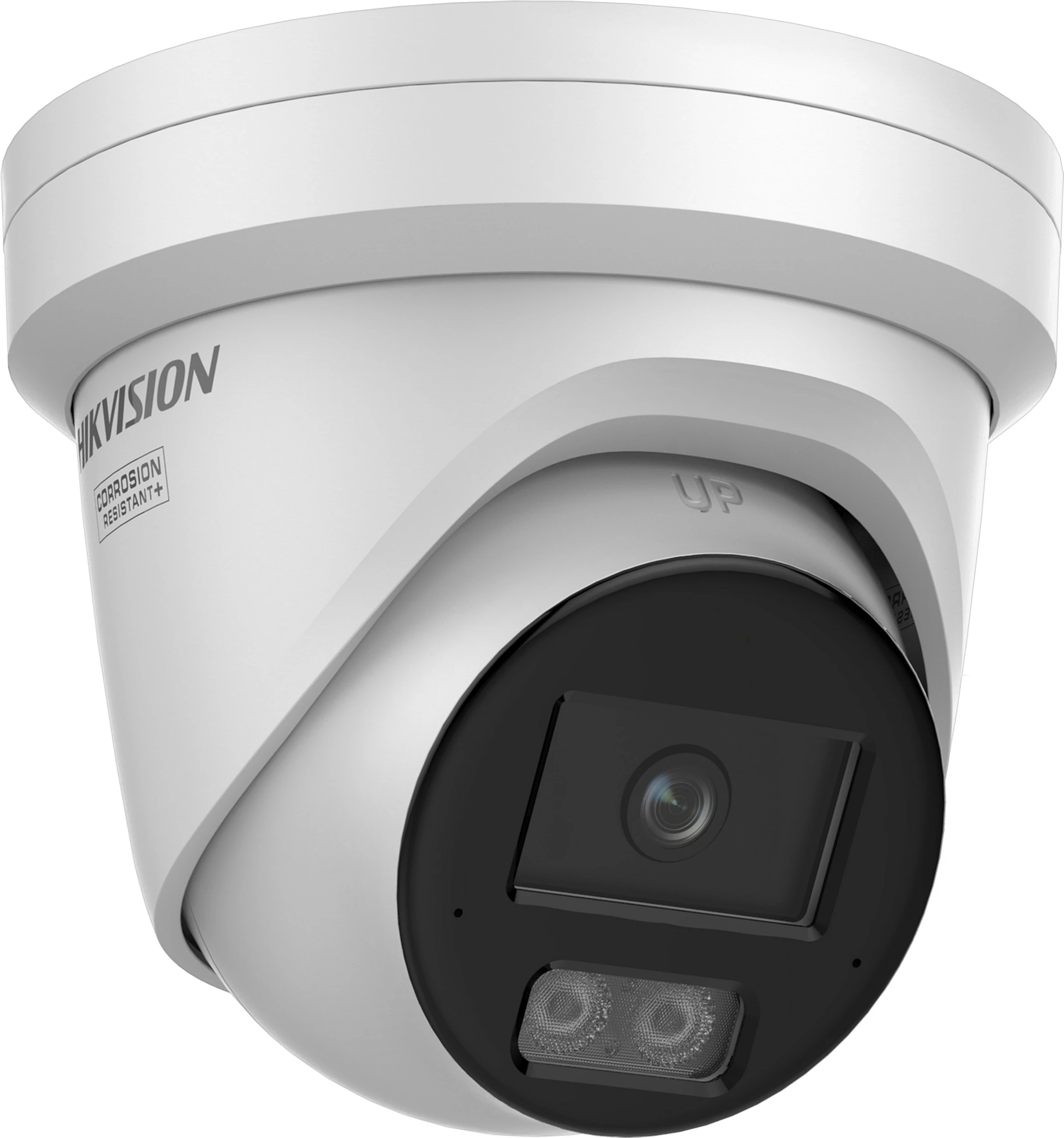 Kamerë IP Hikvision DS-2CD2347G3-LIY, 4MP, 2.8mm, Turret, Smart Hybrid Light, e bardhë/zezë