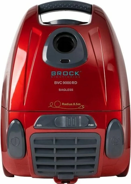 Fshesë me korrent Brock BVC 9000 RD, 700W, 1.5L, pa qese (qese tekstili e larshme), e kuqe/gri