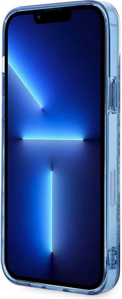 Mbështjellës Guess Porcelain Collection për iPhone 14 Plus 6.7", Kaltër