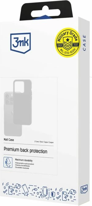 Kllapë telefoni 3mk Protection Matt Case për Motorola Moto G15/G15 Power, e zezë