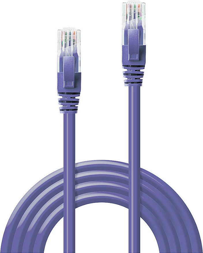 Kabllo rrjeti Ethernet LINDY Cat6 U/UTP 2m RJ45-RJ45, vjollcë