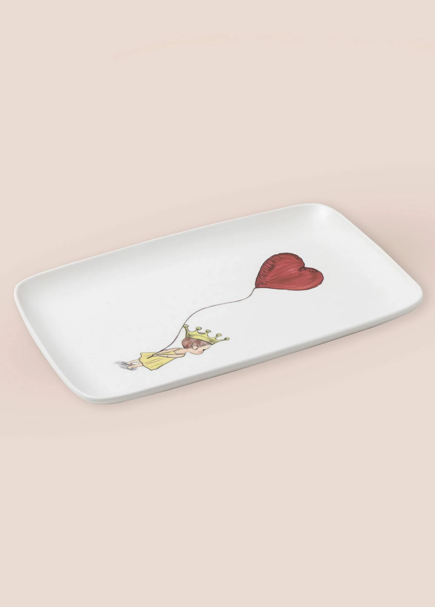 Pjatë shërbimi Hermia Concept, LUV0013, e bardhë, e kuqe, e verdhë