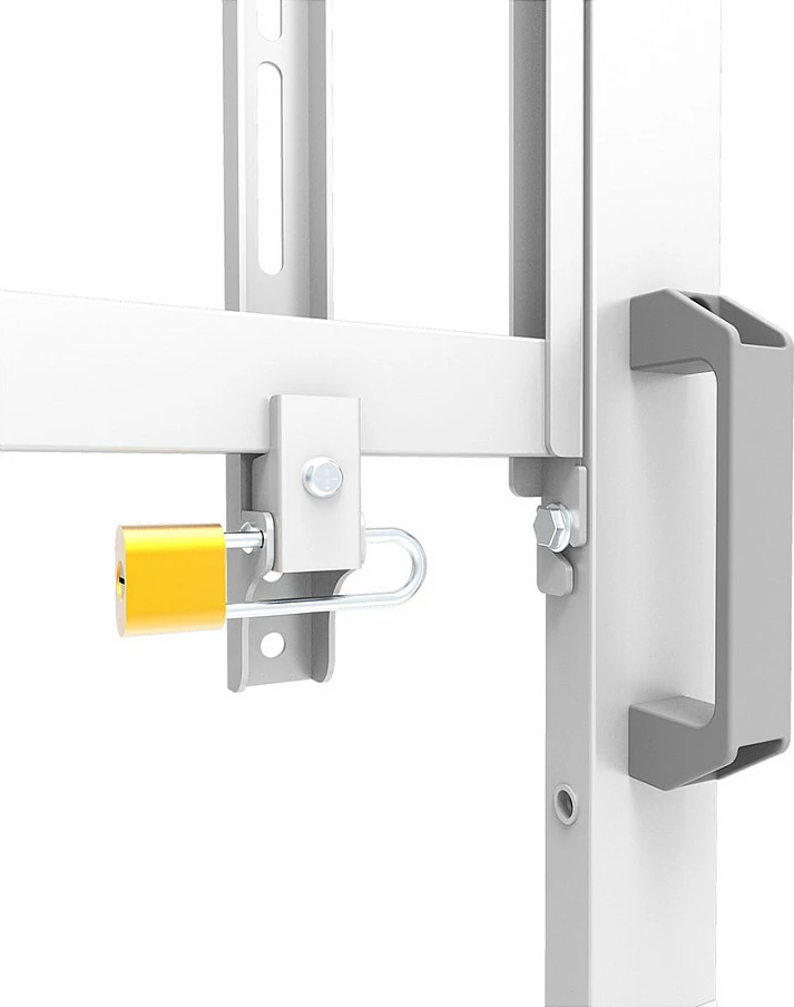 Karrocë multimedia Neomounts FL50-575WH1 MOVE Go XL, për ekran 65"+, VESA, 125 kg, e bardhë