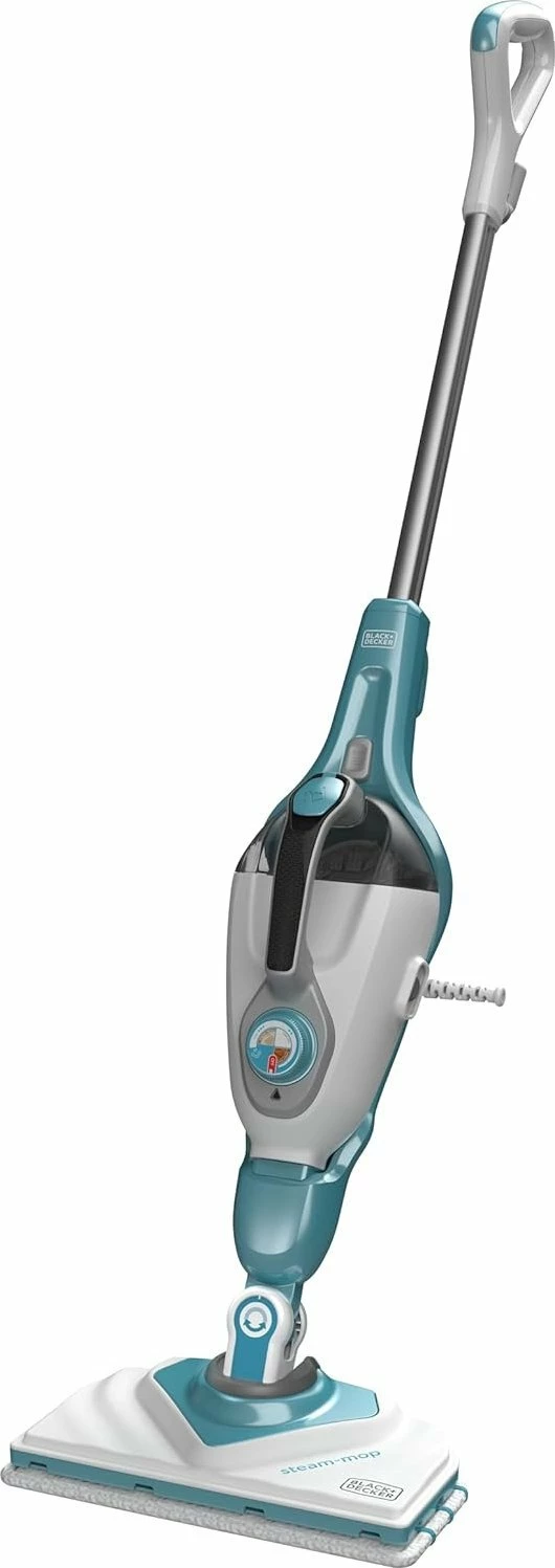 Fshirëse me avull Black+Decker BHSM1610DSM 1600W, rezervuar 0.5L, kabllo 8m, e bardhë, set aksesorësh