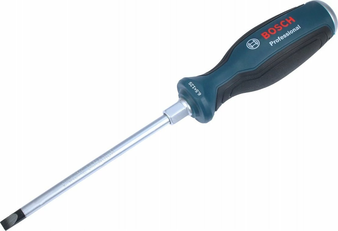 Kaçavidë Bosch Professional SL 6,5 x 125 mm, krom-vanadium, SoftGrip, blu/zezë