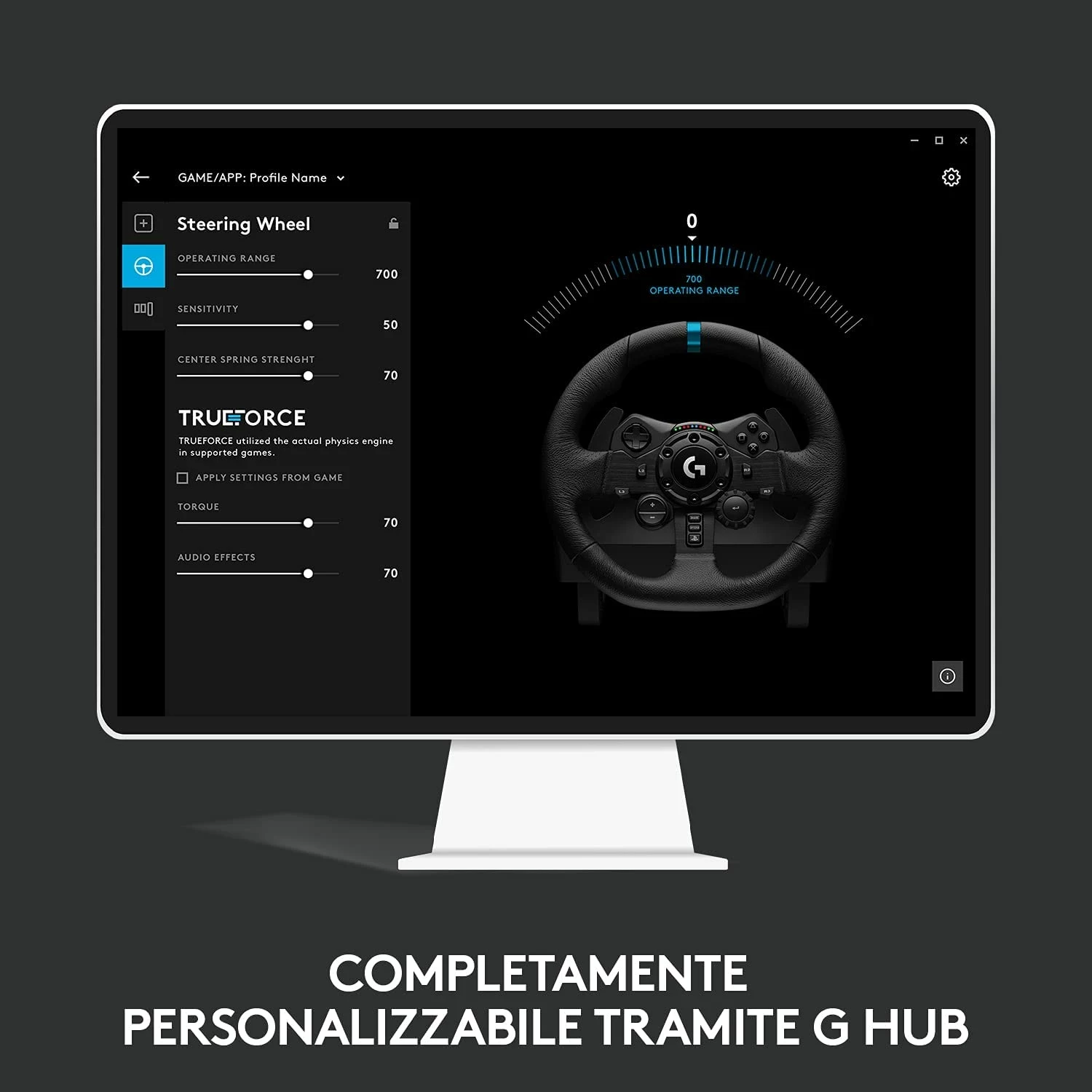 Set volan me pedale Logitech G923 Trueforce, për PS4/PS5/PC, i zi