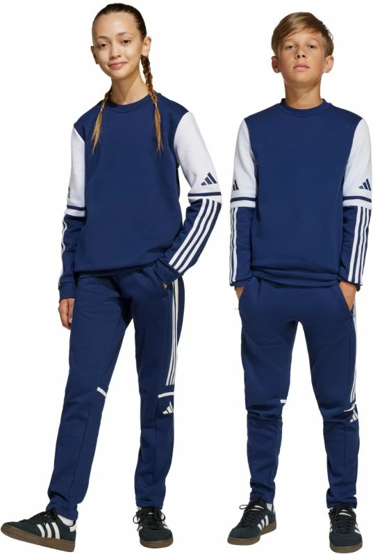 Pantallona sportive për fëmijë adidas, të kaltra [Madhësia: 164 cm]
