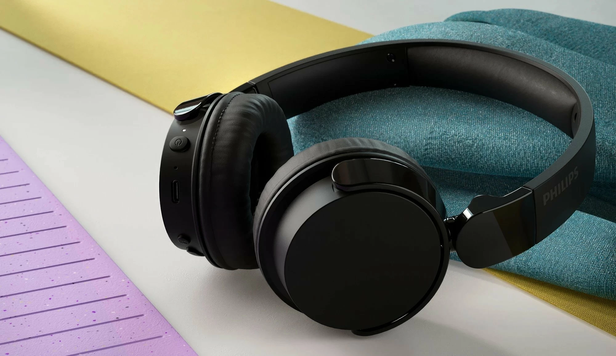 Kufje Philips TAH4209BK/00 Bluetooth, 55h bateri, me mikrofon, on-ear, të zeza