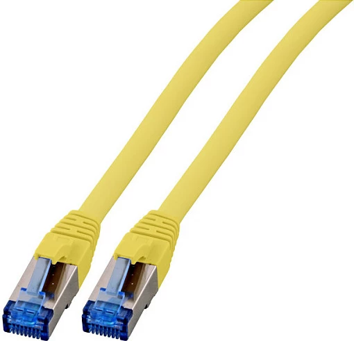 Kabllo rrjeti EFB Elektronik K5525FGE, Cat6a S/FTP, 0.15 m, 10Gbps, e verdhë