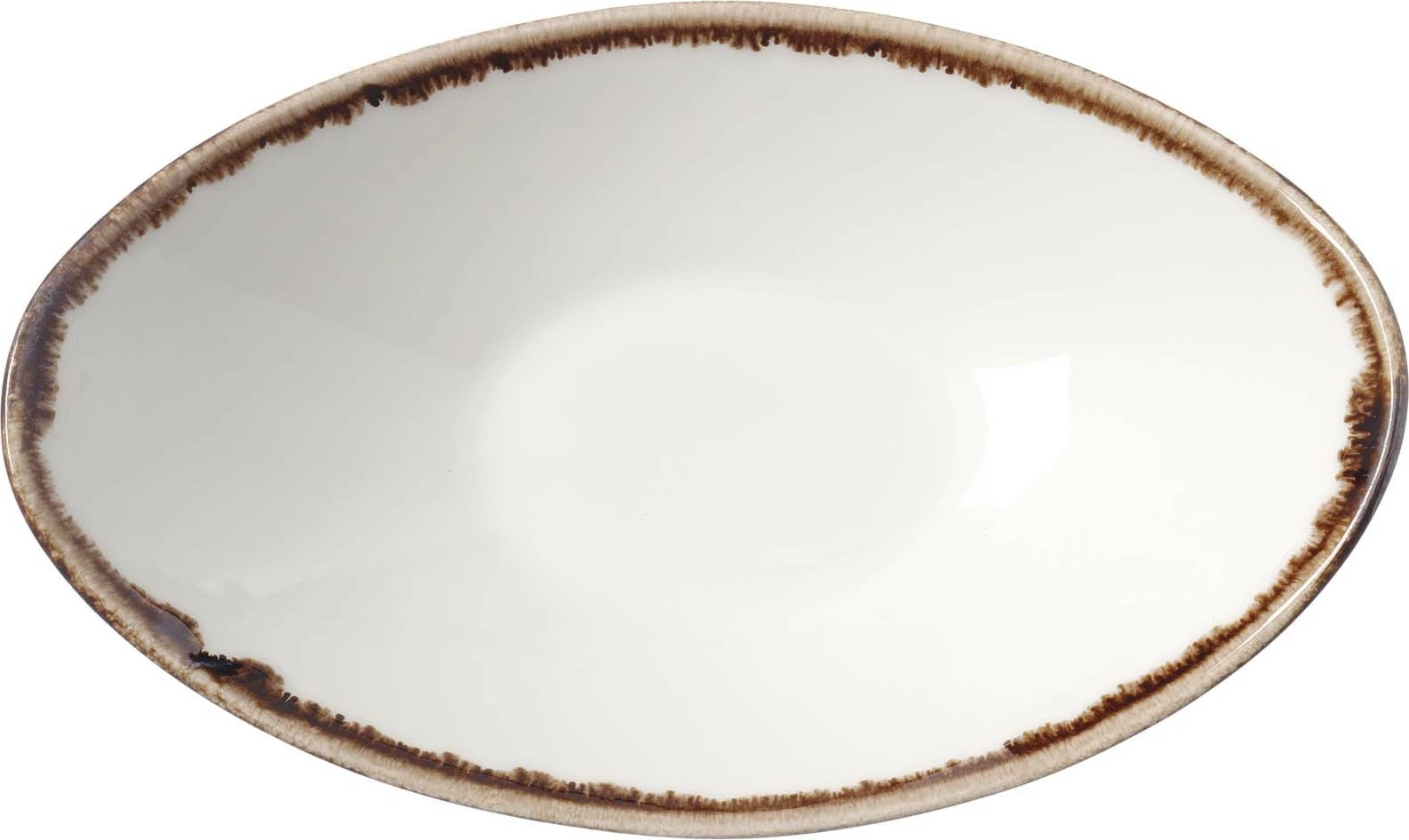 Tas servirjeje Fine Dine Vanilla Boat 250x160mm, krem, set 6 copë