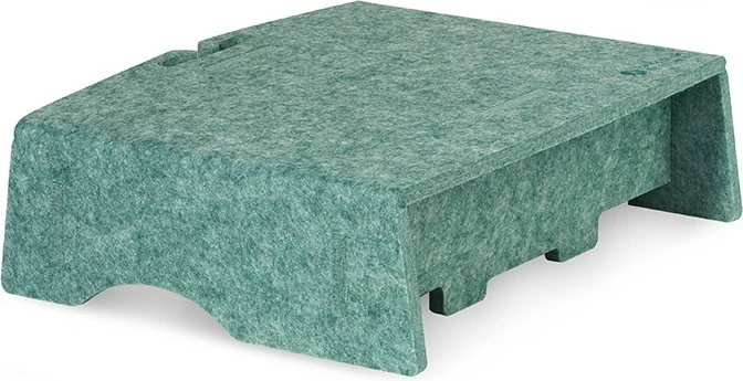 Stendë monitori BakkerElkhuizen Q-Riser 90 Circular, 10-30 inç, 10 kg, e gjelbër