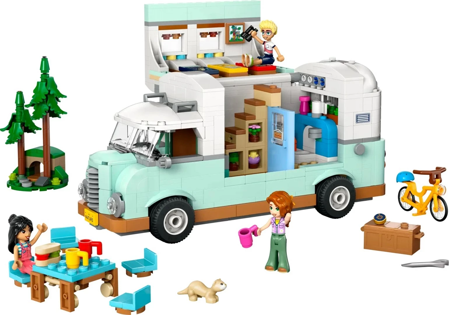 Set LEGO FRIENDS 42663, Kamper Aventurë, 3 minifigura
