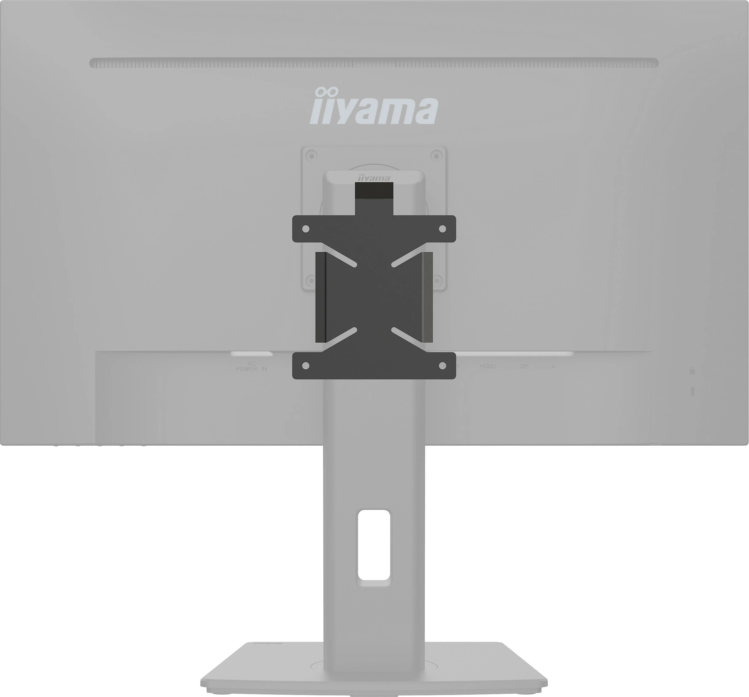 Mbajtëse VESA iiyama për Mini-PC/Thin Client, 100x100mm, metal, e zezë