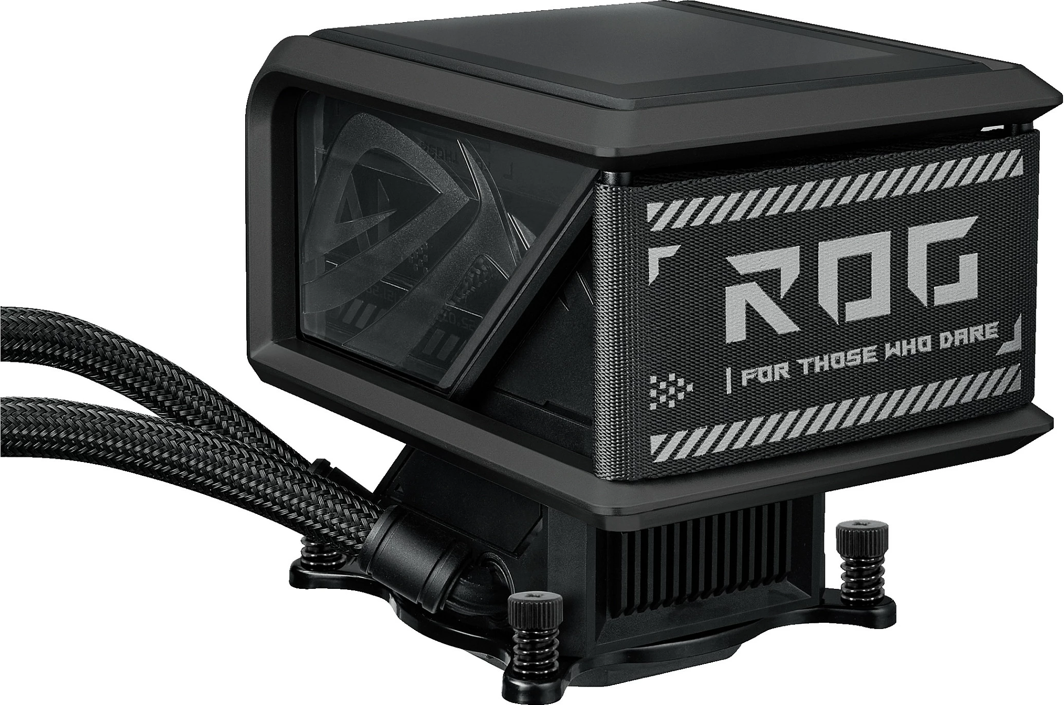 Ftohës uji AIO ASUS ROG RYUO IV SLC 360 ARGB, 3x120mm, AMOLED display, Intel/AMD, i zi