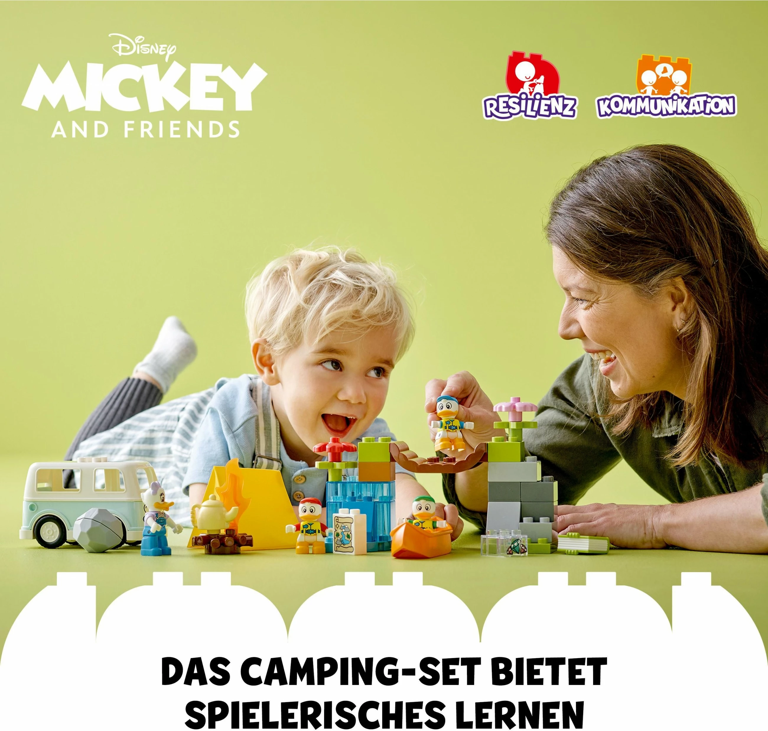 Set ndërtimi LEGO DUPLO Disney Camping Adventure, 37 pjesë, shumëngjyrësh