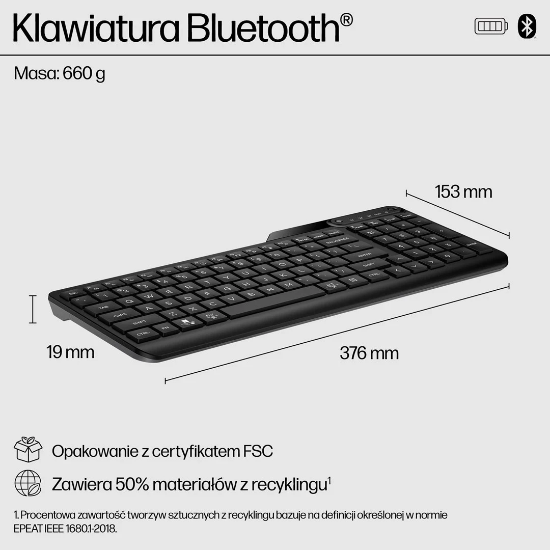 Tastierë Bluetooth për disa pajisje HP 460
