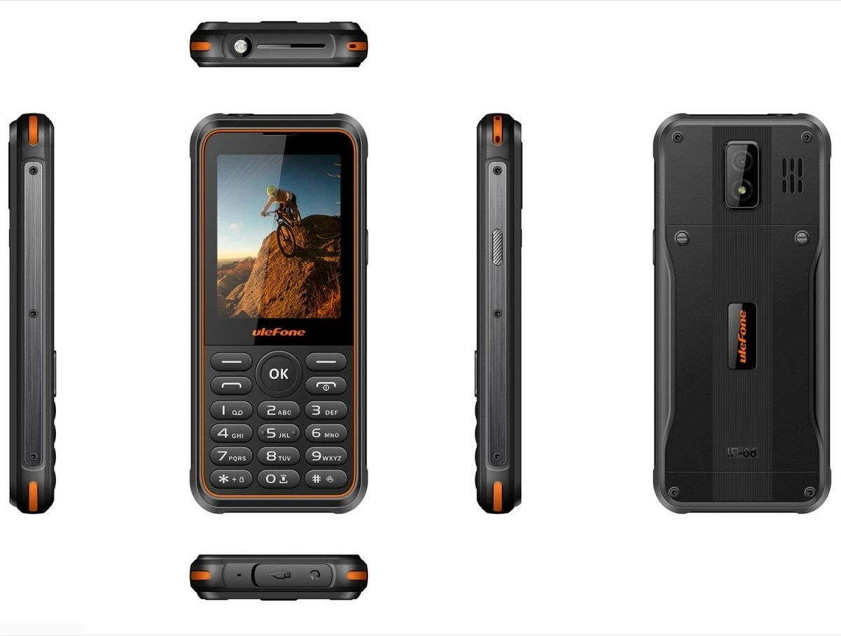 Celular Ulefone Armor Mini 3 2G 2.8" Dual SIM 32MB/32MB microSD IP68 2100 mAh Bluetooth, e zezë