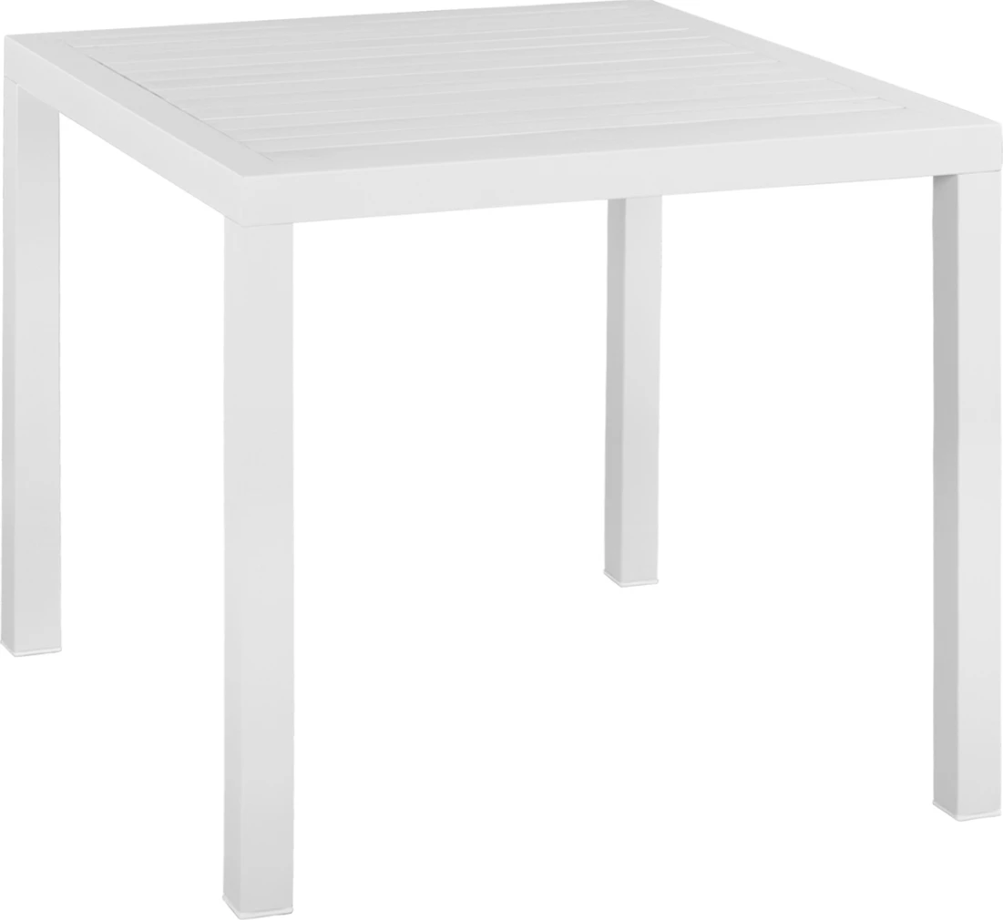 Tavolinë alumini 80x80 e bardhë FH5572.01