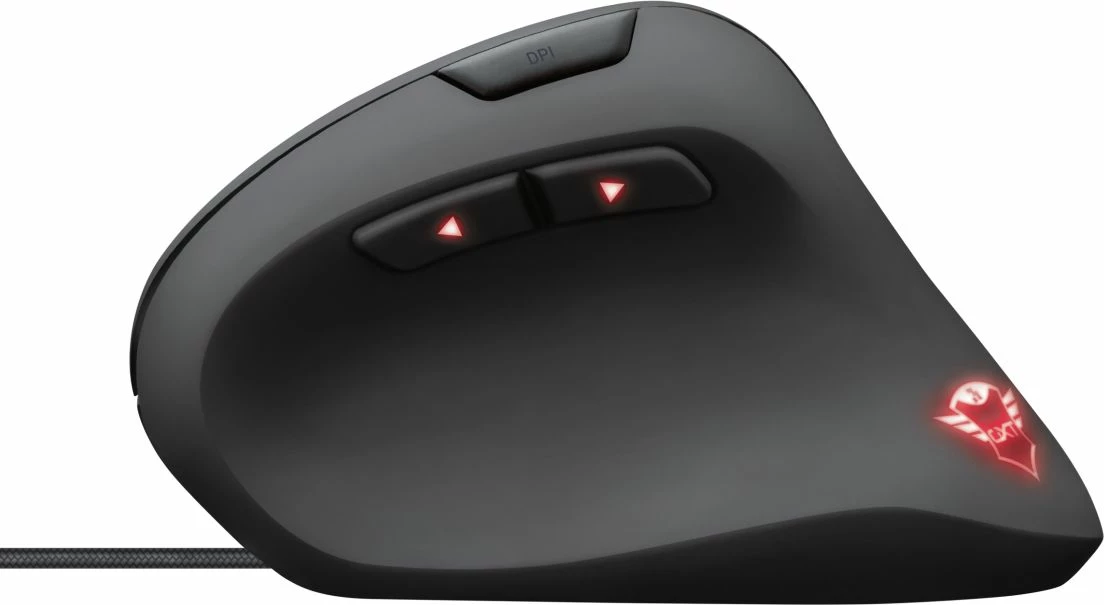 Maus Trust GXT 144 Rexx 10000 DPI RGB USB me kabllo, i zi