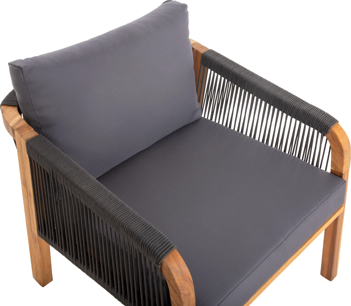 Set ulëse për kopsht ROSSWELL FH6084.01, 4 pjesë, dru akacie/antracit