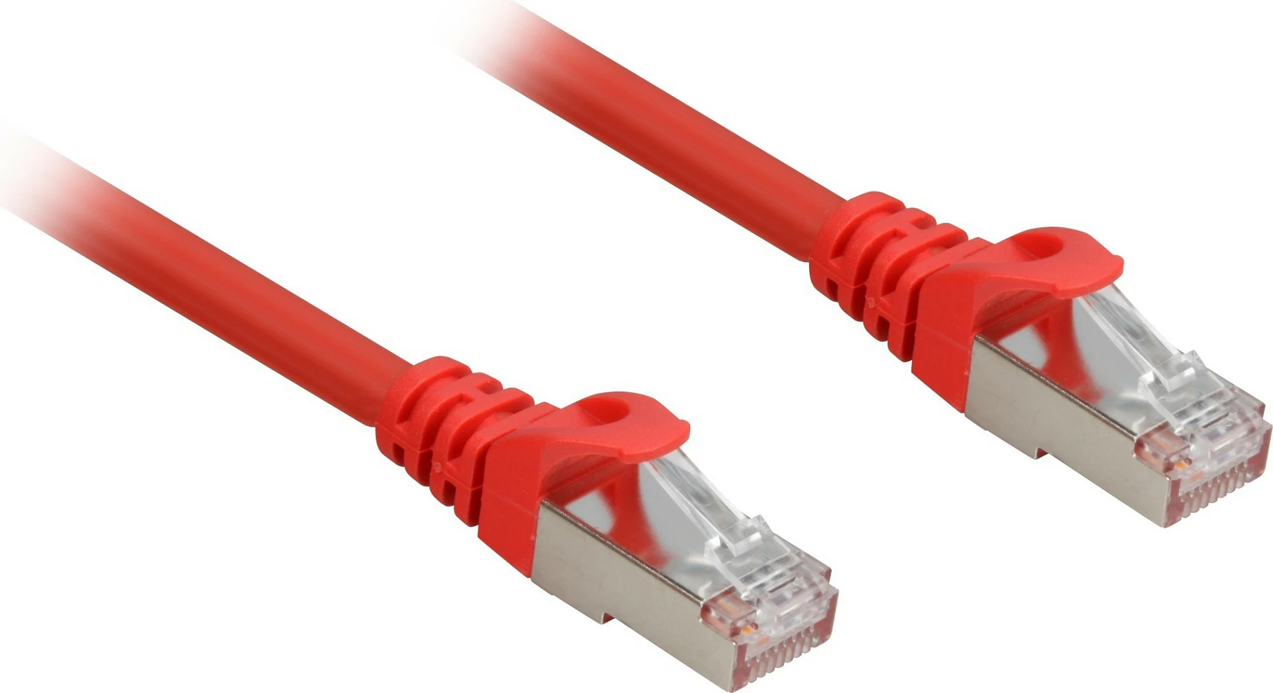 Kabllo rrjeti SHARKOON RJ45 Cat.6a S/FTP, 3 m, LSOH, e kuqe