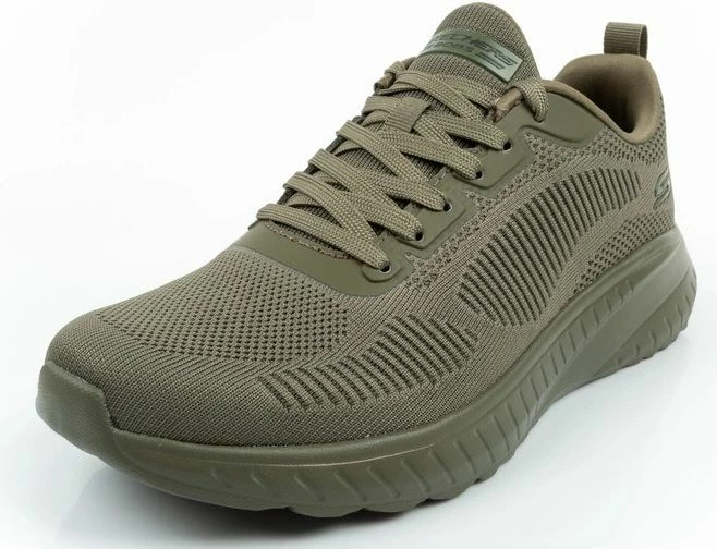 Atlete meshkujsh Skechers Bobs Squad Chaos, light olive