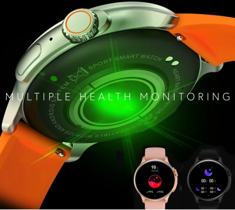 Smartwatch për meshkuj RUBICON, portokalli