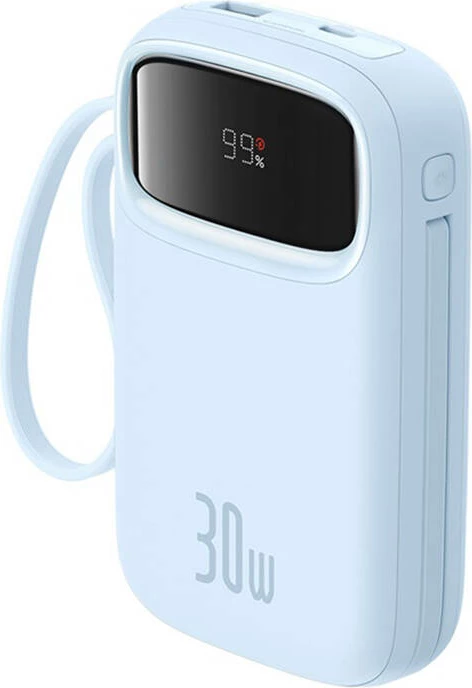 Powerbank Baseus QPow 2, 10000mAh, 30W, 2xUSB-C, kaltër