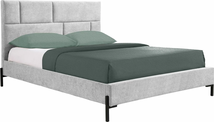 Krevat Sintesis, për dyshek 160x200cm, ngjyrë gri, 214x165x116