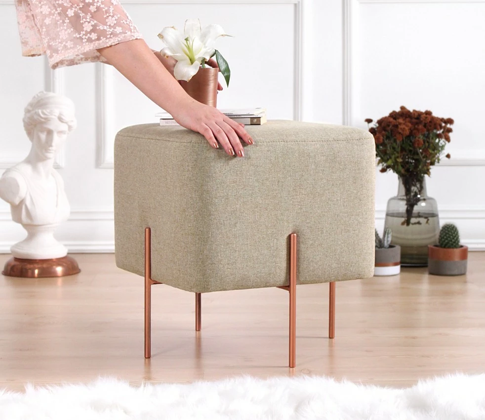 Puf Atelier del Sofa, ngjyrë kafe, 60 cm