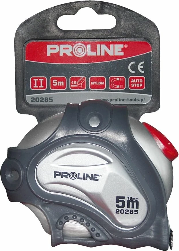 Metër shirit PROLINE 20288 8 m x 25 mm, magnetik, me mbulesë najloni
