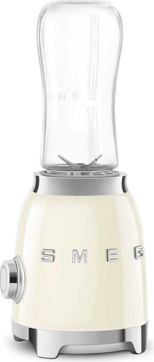 Blender personal Smeg 50'Style PBF01CREU 300W, 2 shpejtësi, 2x shishe 600ml, krem