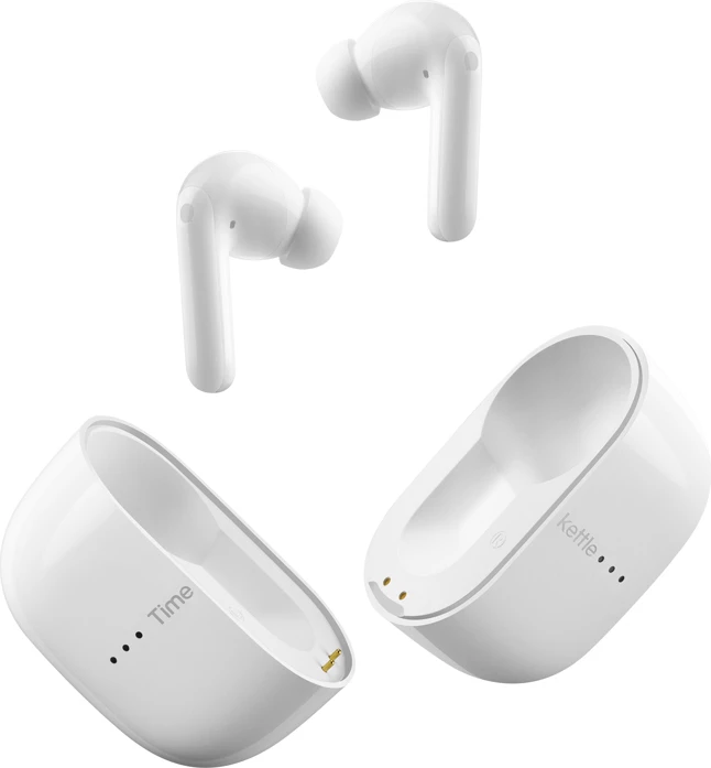 Kufje Timekettle M3 Offline, Bluetooth 5.2, ANC, përkthim offline, 43 gjuhë/96 aksente, IPX4, deri 25 orë, të bardha, set me kuti karikimi