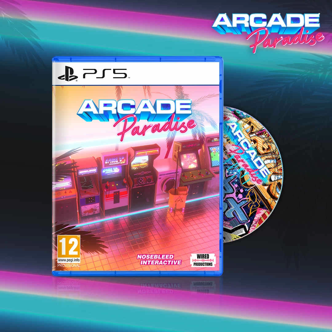 Video-lojë Wired Productions Arcade Paradise për PlayStation 5, PEGI 12
