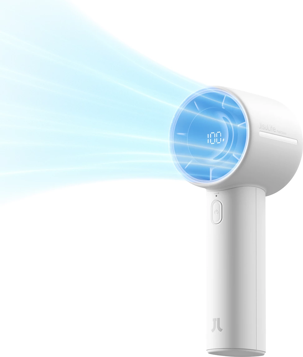 Ventilator dore Jisulife Handheld Fan 10S 5000mAh USB-C, gri