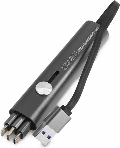 Kabllo e karikimit Ldnio 3 in 1 3.4A Stick Management Cable