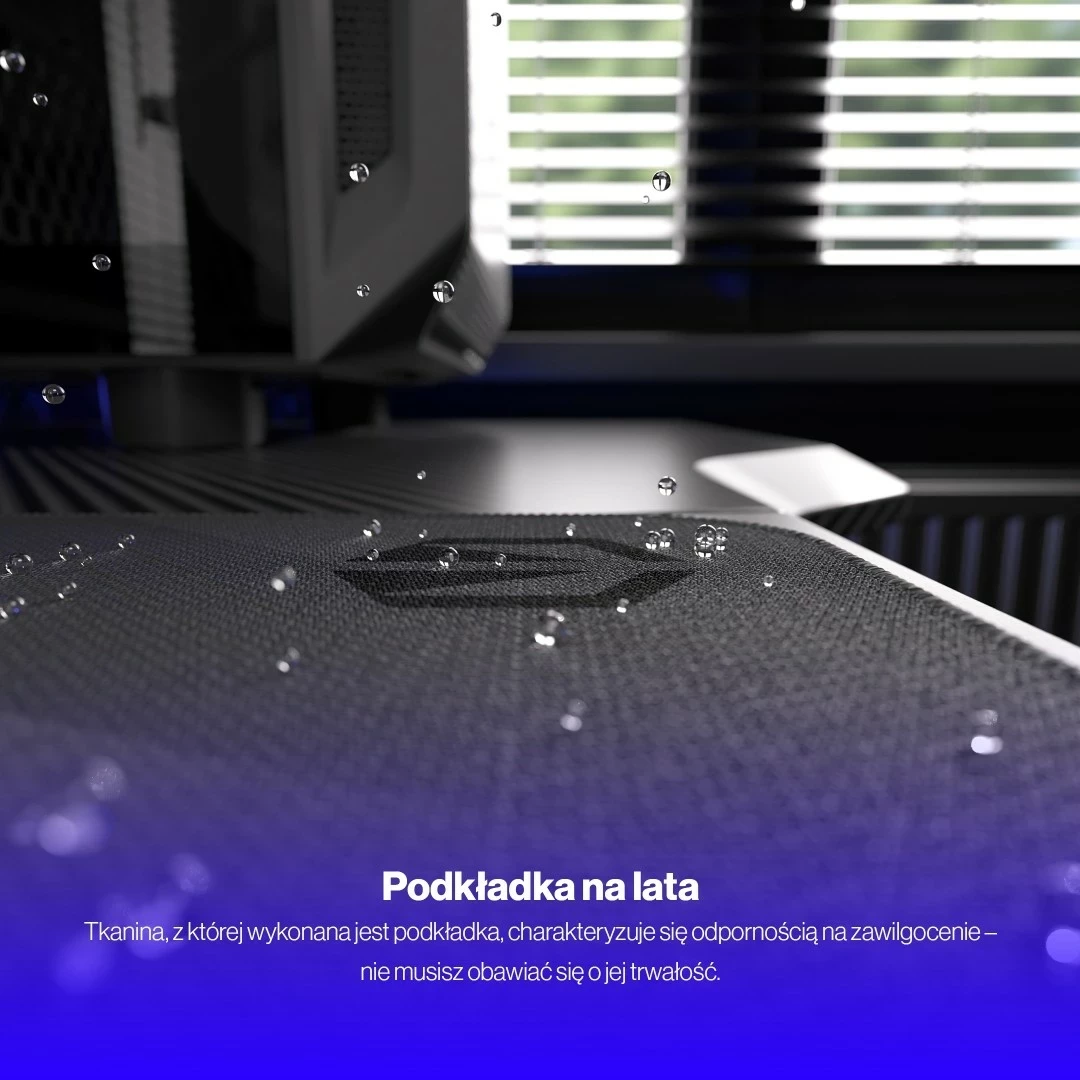 Mauspad Endorfy Crystal Black XL, për lojtarë, ngjyrë bardhë e zi