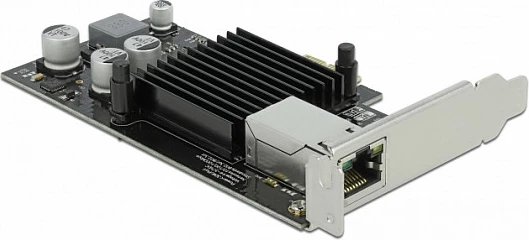 Kartë rrjeti PCIe DeLOCK Intel I210, 1x RJ45 Gigabit, PoE+, low profile, e zezë/metalike