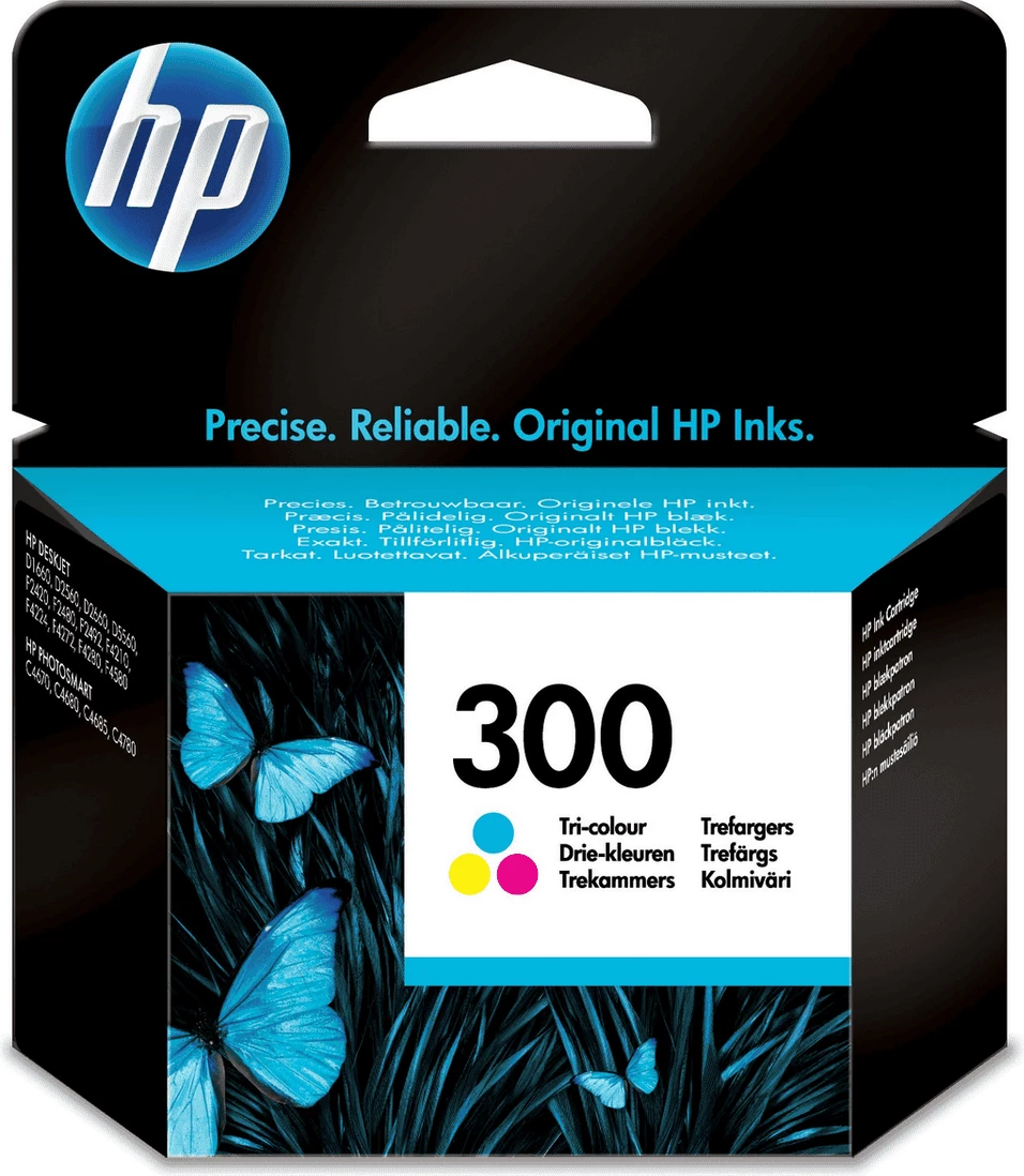Fishek boje HP 300 CC643EE, 4 ml, 165 faqe, standard, tri-color (Cyan Magenta Yellow)