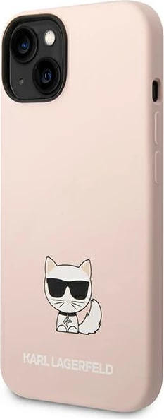 Mbështjellës Karl Lagerfeld Silicone Choupette Body për iPhone 14 Plus 6.7", Rozë