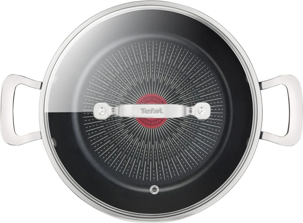 Tigan i thellë Tefal Unlimited G25571 26 cm, me kapak, i zi