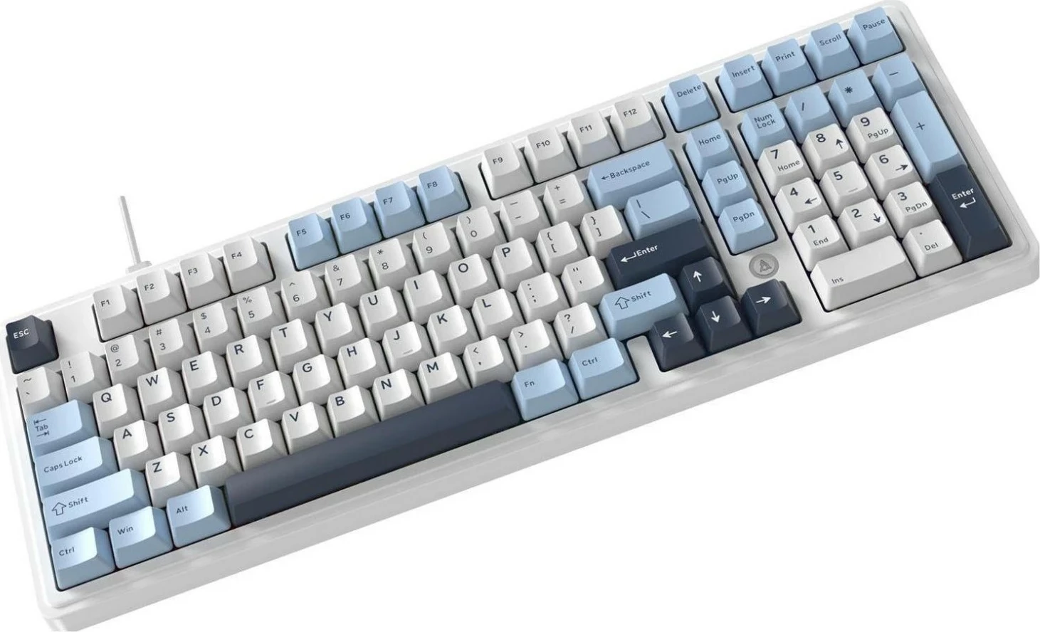 Tastierë Ajazz AK980 Magnetic Switch, me kabllo, 98%, RGB, e bardhë