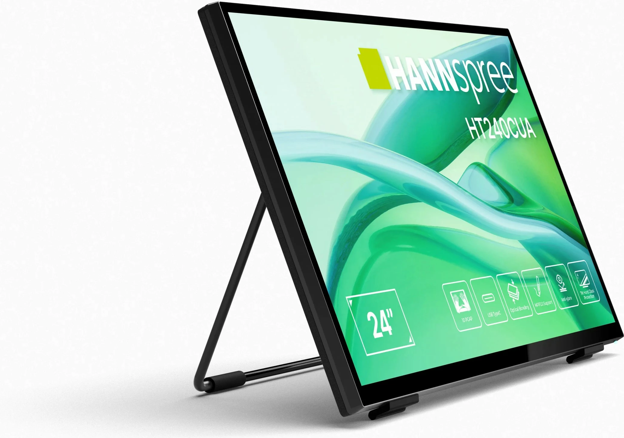 Monitor Hannspree HT240CUA 23.8 inç, Full HD, Touchscreen, HDMI+DP+USB-C, e zezë