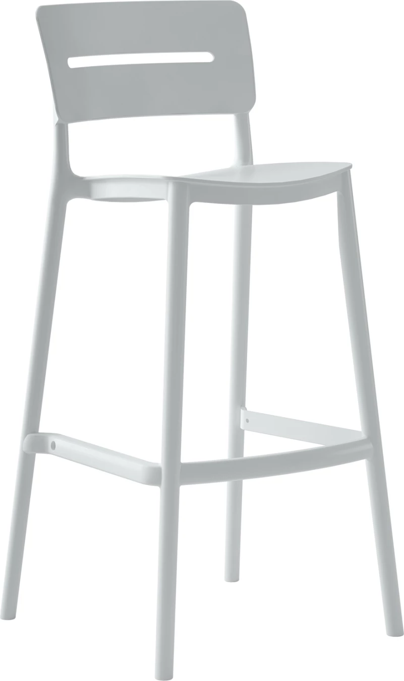 Karrige për bar, polipropilen, SNOD2, FH6100.01, e bardhë, 37,2x50x101,5H cm