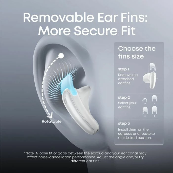 Kufje ANKER Soundcore Liberty Buds, ANC adaptiv, Hi-Res LDAC, 30h me kuti karikimi, IP55, të bardha