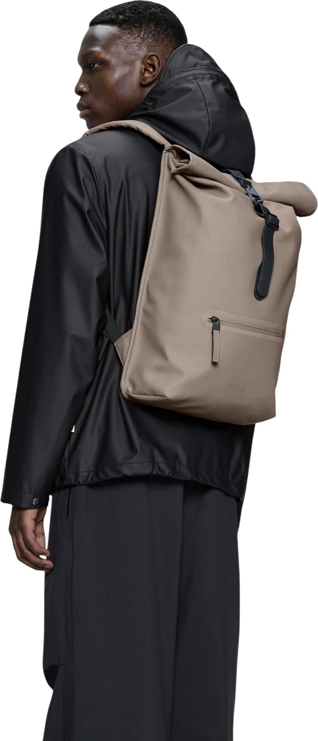 Çantë shpine Rains Rotop Rucksack W3 13320, taupe