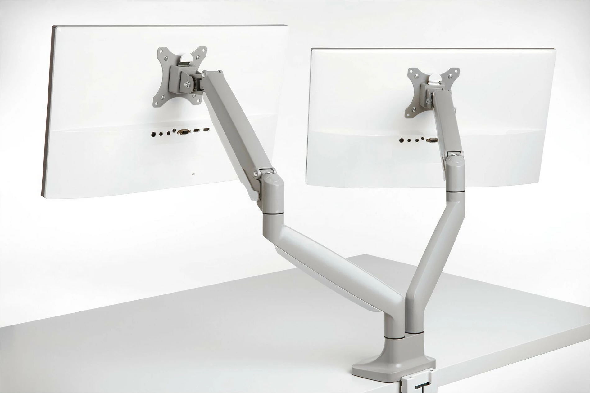 Krah monitori i dyfishtë Kensington One-Touch, 13-32", rregullim lartësie, argjendtë