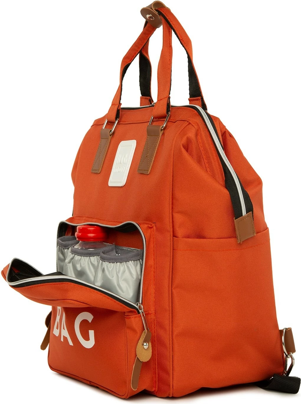 Çantë për pelena, Zoozie Bags, ngjyrë e kuqe Tile, 30x38x19cm