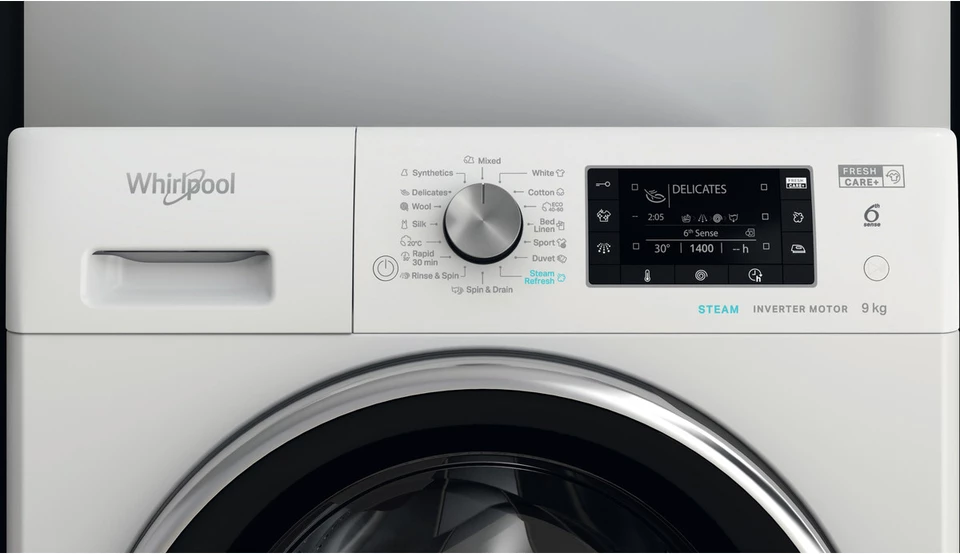 Makinë larëse rrobash Whirlpool FFD 9458 BCV EE, 9 kg, 1400 rpm, klasa B, e bardhë